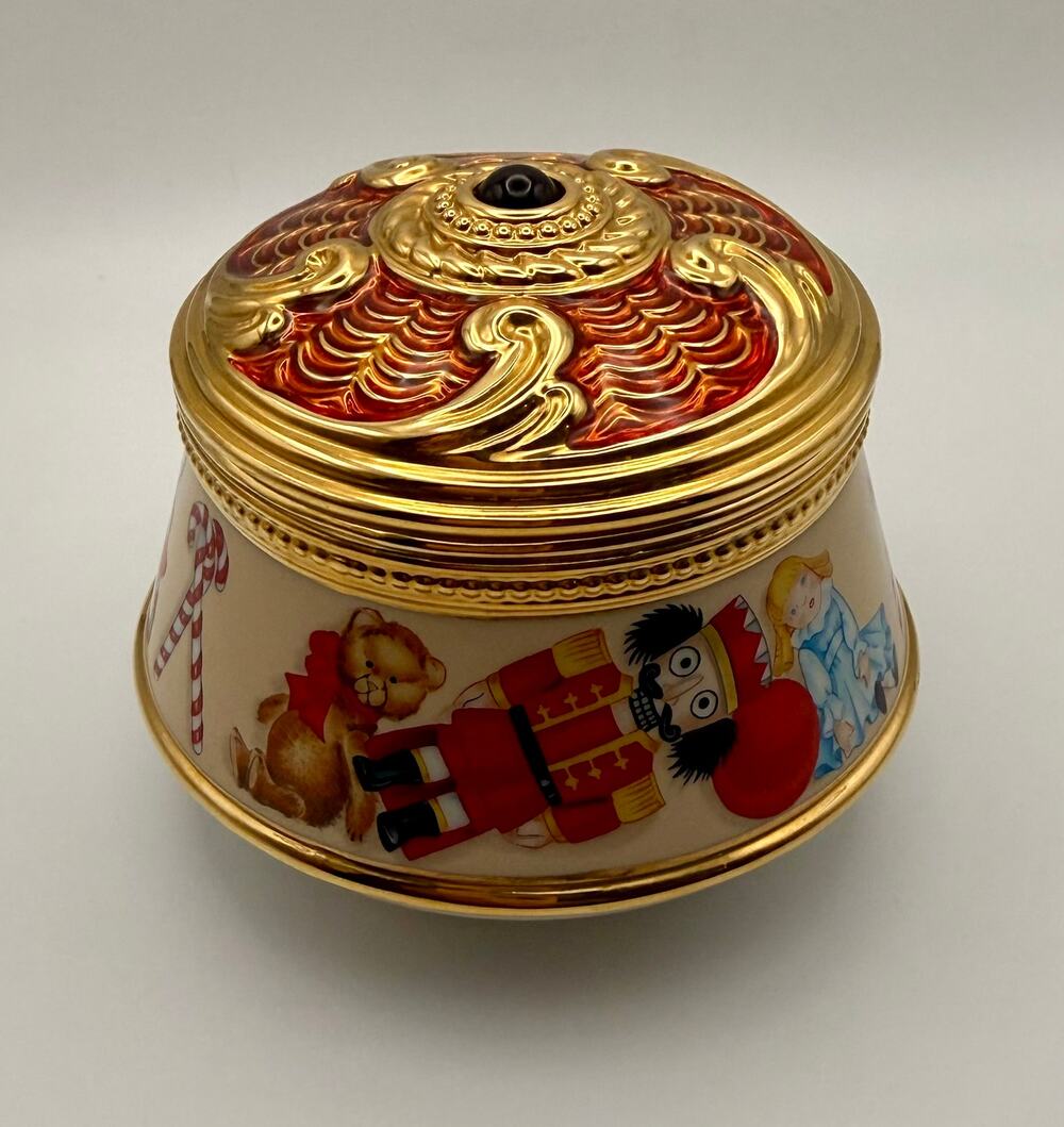 House of Fabergé The Nutcracker Porcelain Musical Trinket Box - Franklin Mint